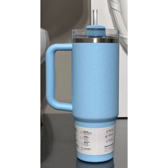 Stanley Quencher H2.0 FlowState 30oz Tumbler, POWDER BLUE CRUSH - Picture 2 of 4